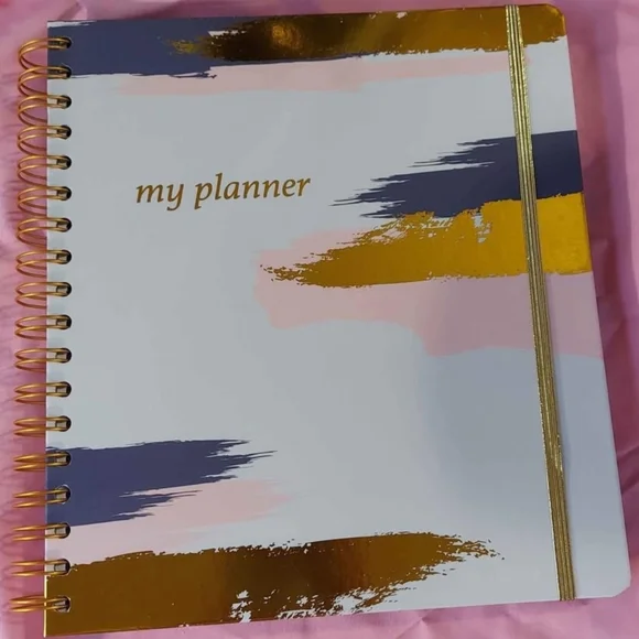 Gold and Multicolor Planner