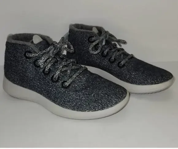 Allbirds WRUM Wool Runner Up Mizzles Womens Gray Mid Sneakers Size 8 Great