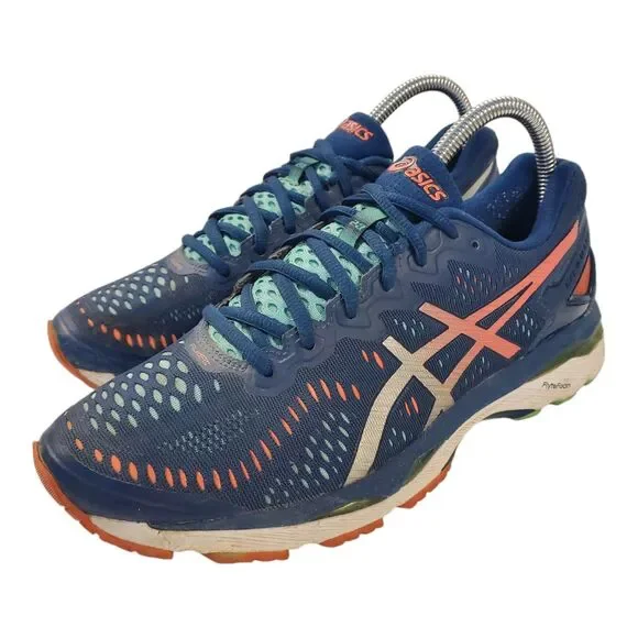 ASICS Shoes GEL-KAYANO 23 Womens Size 8.5 Blue Running Sneaker T696N
