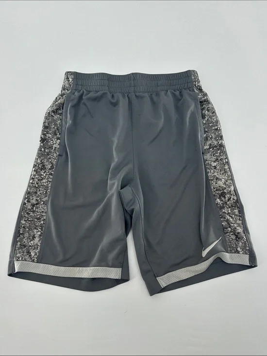 Nike Gray Athletic Shorts with Camouflage Side Panels