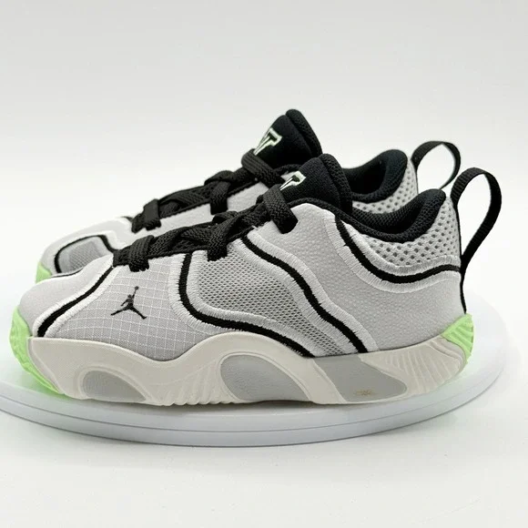 Jordan Toddler Tatum 3 Shoes Size 7C White/Black/Green, NEW‎