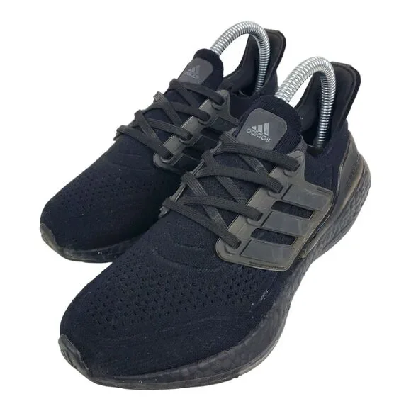 ADIDAS Shoes ULTRABOOST 21 J Womens Size 4 Triple Black Running Sneaker FY5390