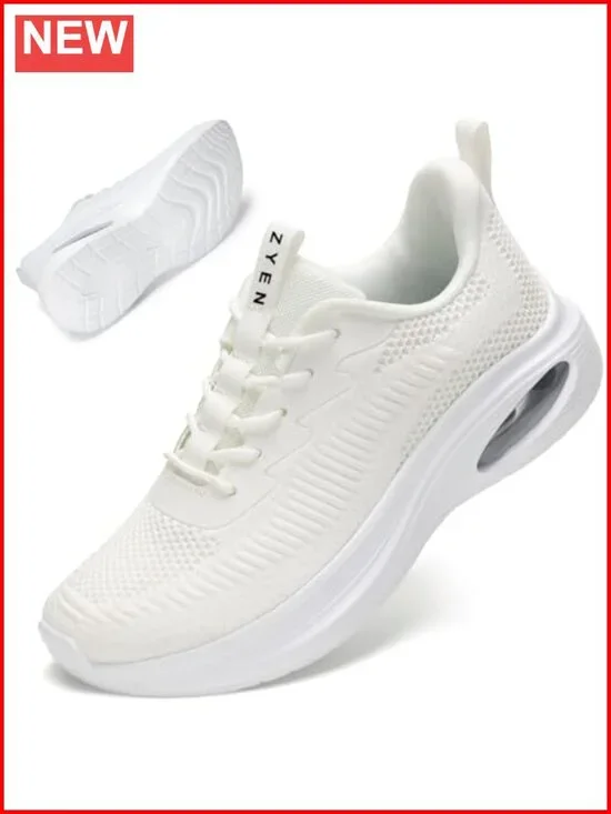 Wide Toe Box Sneakers Air Cushion Running Shoes Extra Wide Width Arch Support