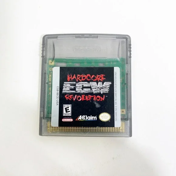 Nintendo ECW Hardcore Revolution Game Boy Color GBC Wrestling Acclaim CGB-BECE
