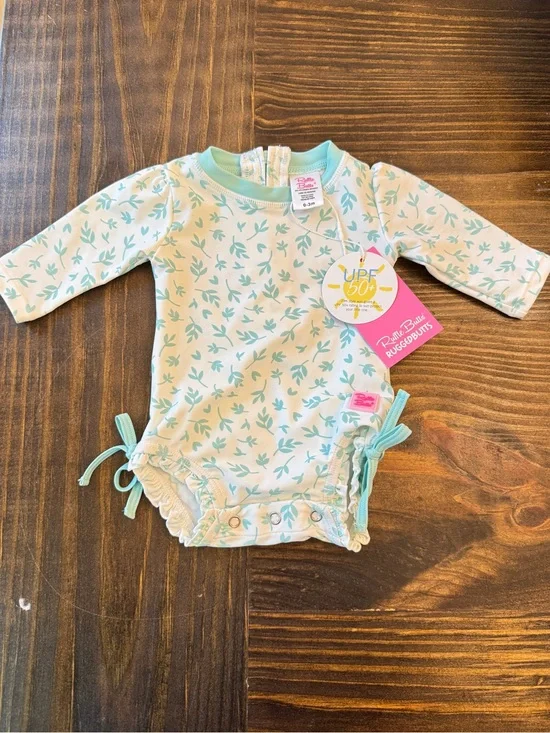RuffleButts UPF 50 One Piece Rash Guard
