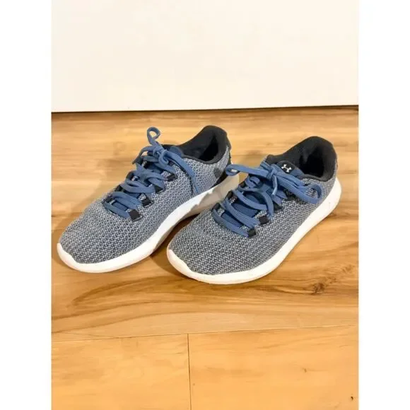 Under Armour Ripple Gray Blue Athletic Sneakers Women’s Size 6