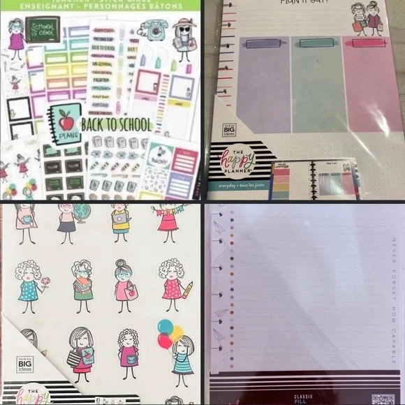 Happy Planner: HTF Stick Girl (bundle of 4 items)