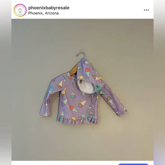 $18 ADD ON ruffle butts swimsuit rufflebutts set 18-24M two piece‎ ice cream