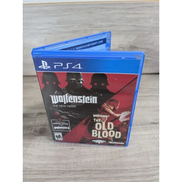 Wolfenstein The New Order + Old Blood (Sony PlayStation 4) - 2 Disc PS4