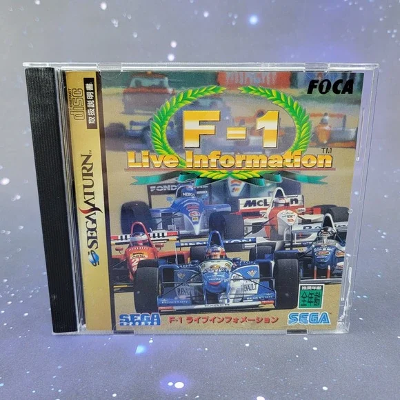 F-1 Live Information (Sega Saturn) JAPANESE Video Game w/ Manual 0590