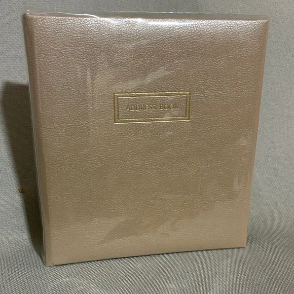 NWOT Vintage Tan Hallmark Address Book