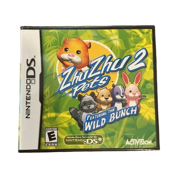 Zhu Zhu Pets 2 Featuring The Wild Bunch Nintendo DS Game New Factory Sealed