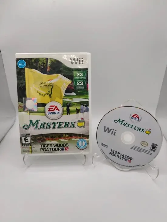 Tiger Woods PGA Tour 12 The Masters Wii Case Disc Tested
