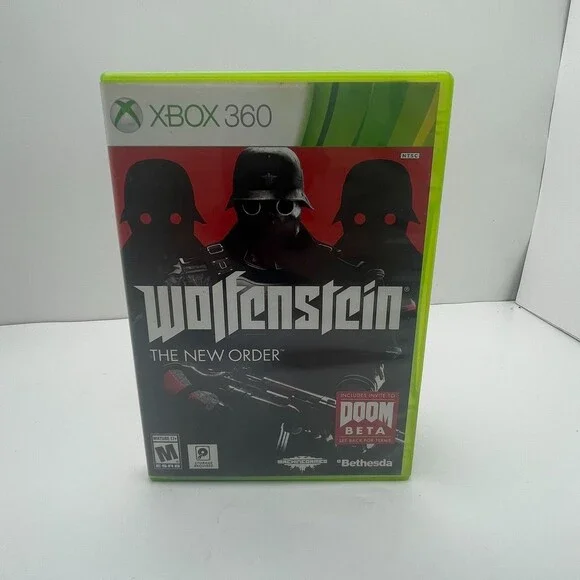 Wolfenstein: The New Order 360 (Xbox 360, 2014) Complete W/ Manual