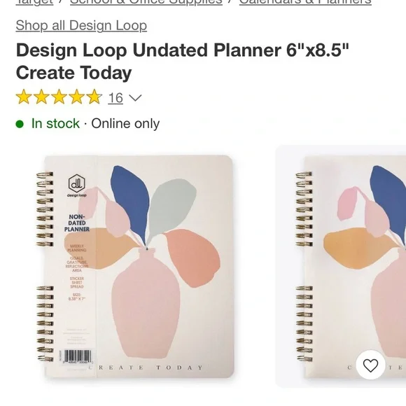 Design Loop Undated Planner with Abstract Cover