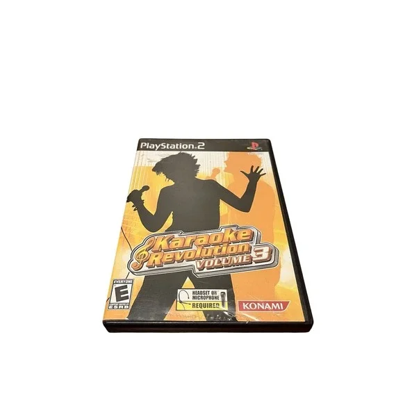 Karaoke Revolution Volume 3 Sony PlayStation 2 PS2‎ Konami SLUS-21089 2004 Game