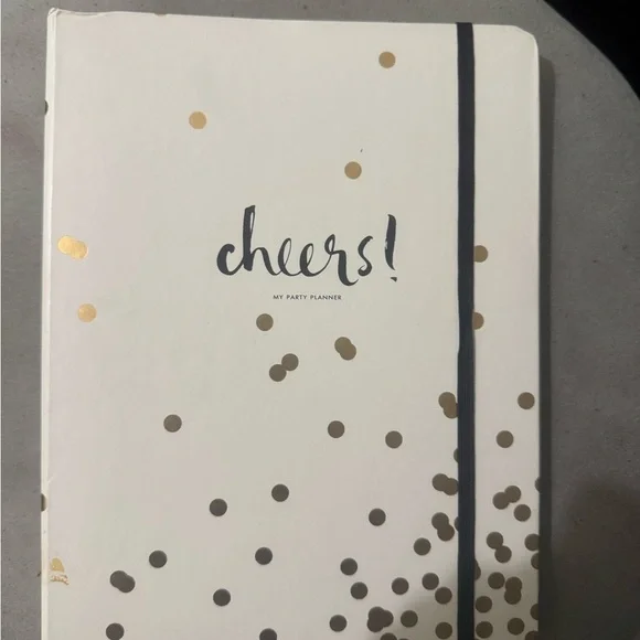 KATE SPADE ♠️ GOLD CONFETTI DOT PARTY PLANNER