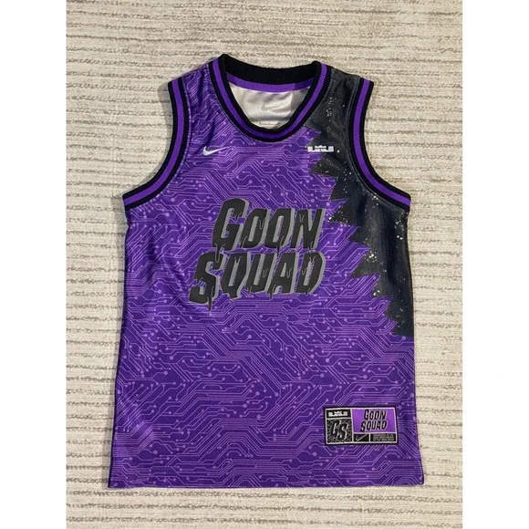 Nike Space Jam A New Legacy Goon Squad Jersey Kids Small Purple LeBron James