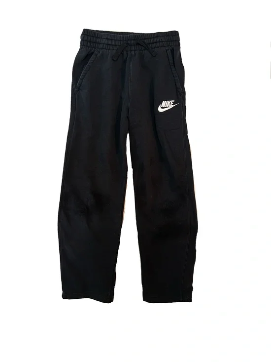 Nike Black Youth Jogger Pants with White Swoosh