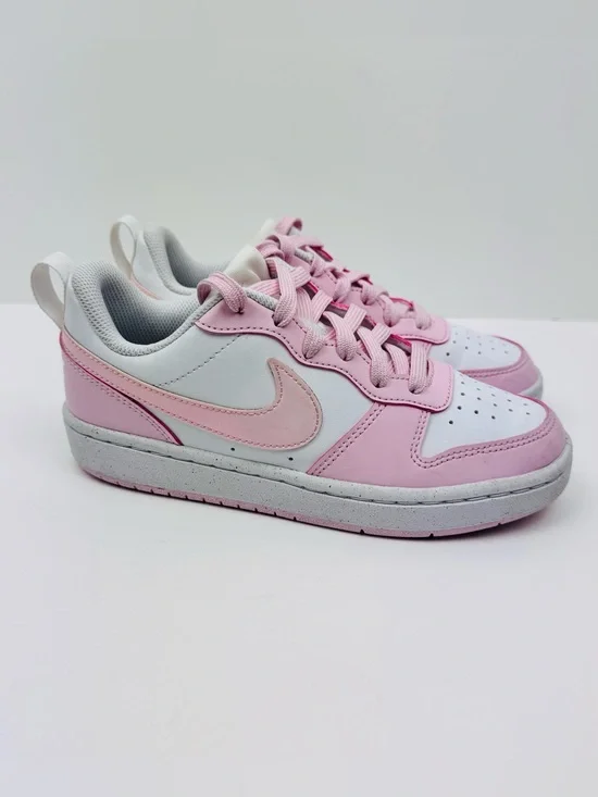 Nike Court Borough Low Recraft GS. White/ Pink. Youth size 3.5. Great condition.
