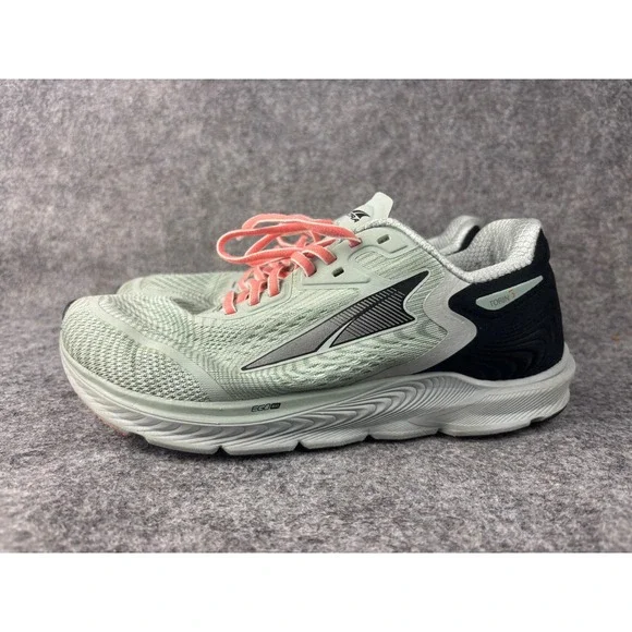Altra Torin 5 Running Shoes Womens 8.5 Light Green Black Coral Road Sneakers