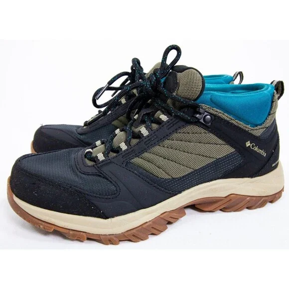 Columbia Terrebonne 2 Omni-Tech Lace Up Gray Hiking Boot Women Size 7 Gray Blue