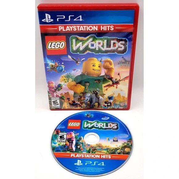 Lego Worlds: PlayStation Hits (Sony PlayStation 4) CIB COMPLETE IN‎ BOX