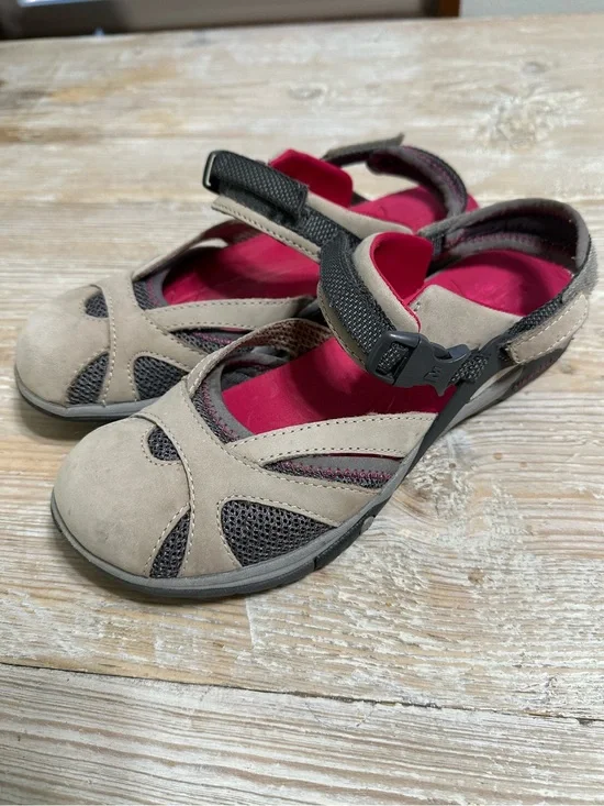 Merrell Azura Wrap Wild Dove Mary Jane Trail Shoe Athletic Sandals Sz 7 Gorpcore