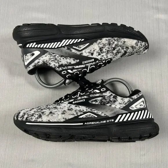 Brooks Adrenaline GTS 23 Women's Running Shoes Black Mesh Size 8 1203811B135