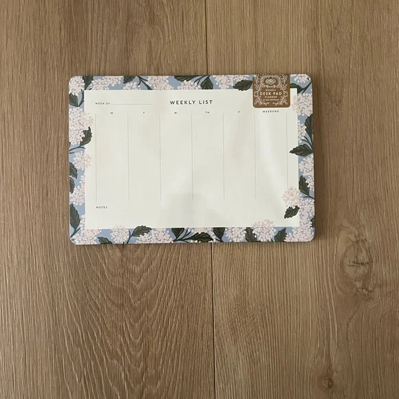 Rifle Paper Co Floral Weekly List Notepad