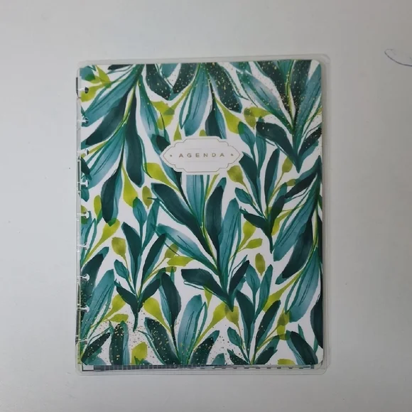 HAPPY PLANNER Teacher Planner 2025-2026 Green Leafy Agenda Planner