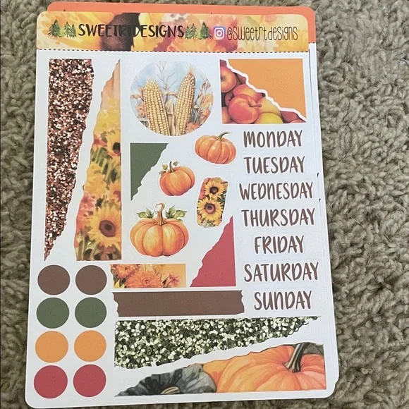 Autumn Themed Planner Stickers