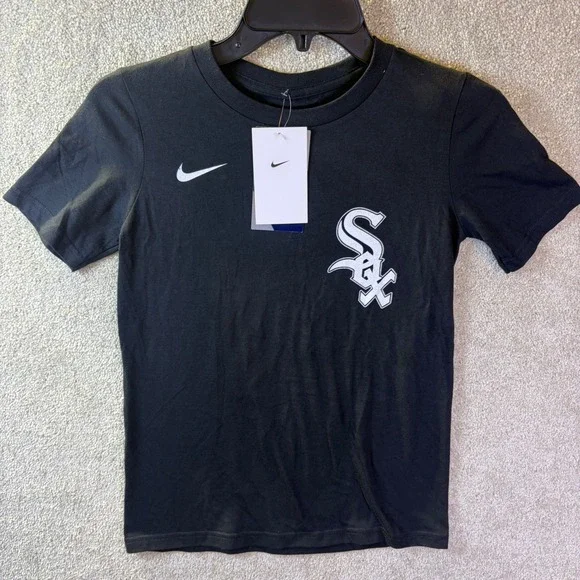 Nike Chicago White Sox Lucas Giolito‎ #27 MLB T-Shirt Kids Small Black 9Z3B7SAG2