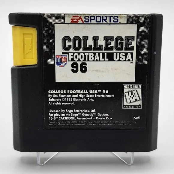 College Football USA 96 (Sega Genesis, 1995) - Cartridge Only