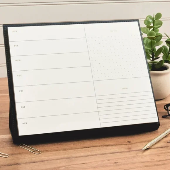 The Happy Planner Black and White Weekly Desk Planner 10.63