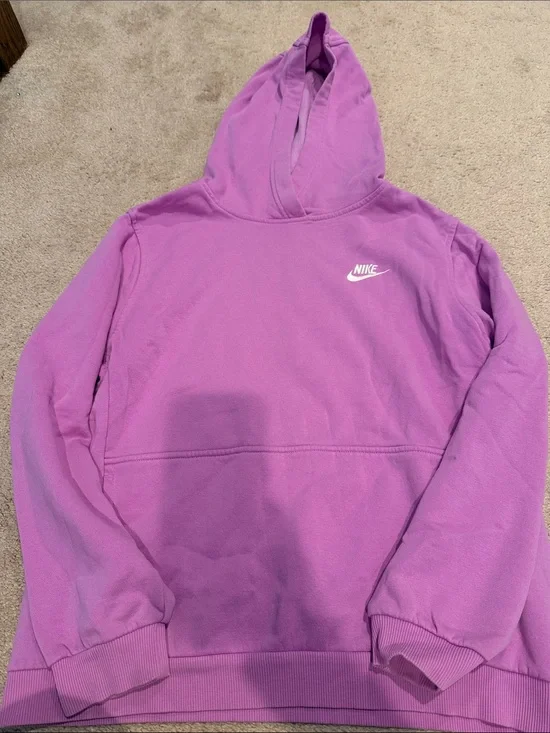 Nike girls Lavender Purple Hoodie with Small Logo youth XL