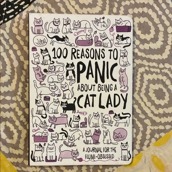 Cat Lady Journal - Purple and White