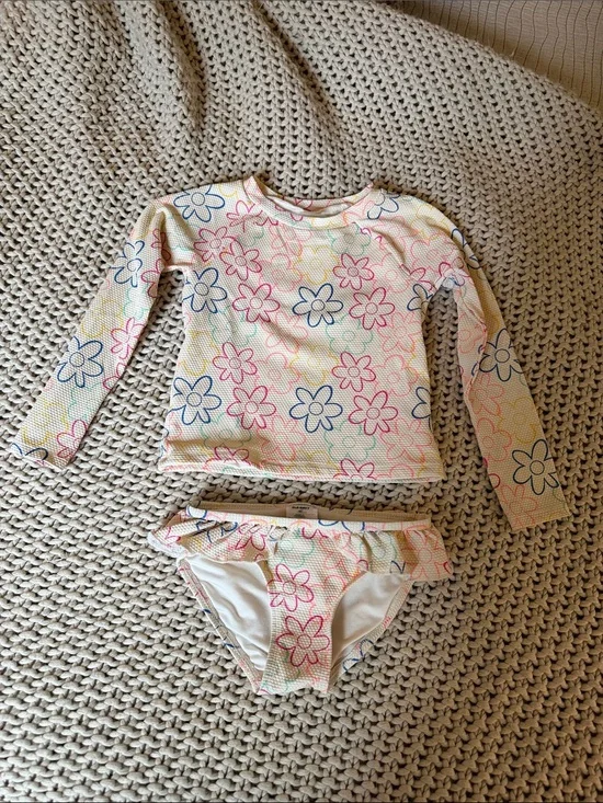 Old Navy toddler girls rash guard bathing suit