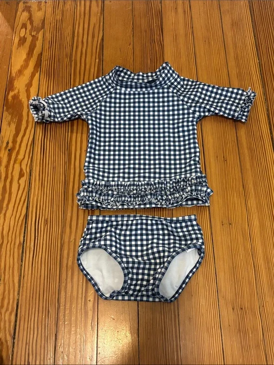 Ruffle Butts two piece baby girl bathing suit