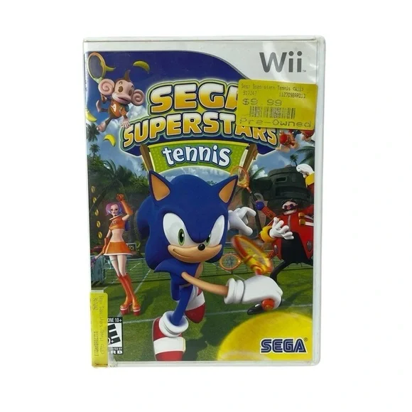Nintendo Wii Sega Superstars Tennis sonic Video Game w Manual