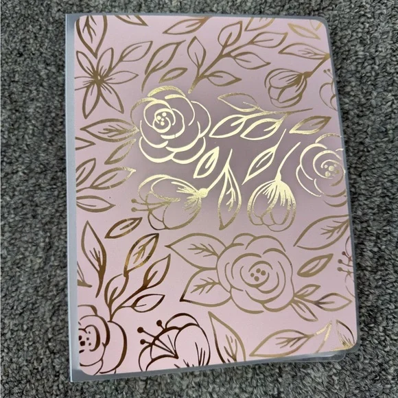 Pink and Gold Floral Photo Album