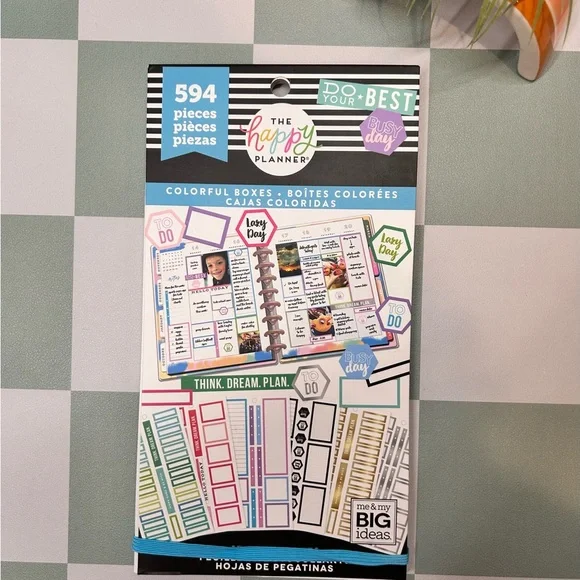 The Happy Planner Vibrant Box Stickers
