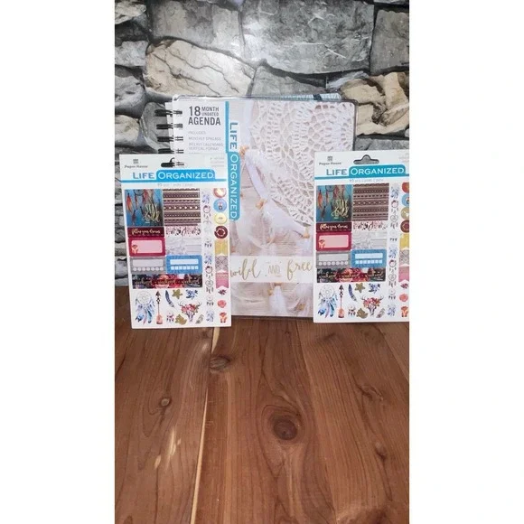 New 18 Month Planner, Organizer Sticker Pad Bundle