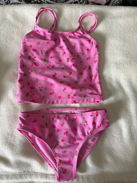 The Children's Place Pink Floral Tankini Set