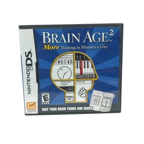 Nintendo DS Brain Age 2 Video Game *No Manual