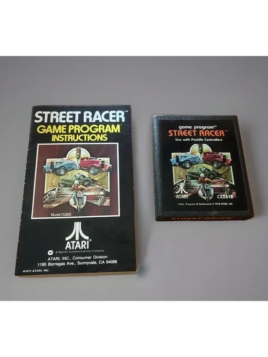 1977 Atari 2600 Street Racer with Manual