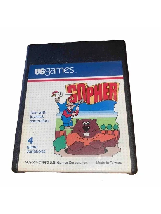 Gopher (Atari 2600, 1982 US Games) Tested And Working