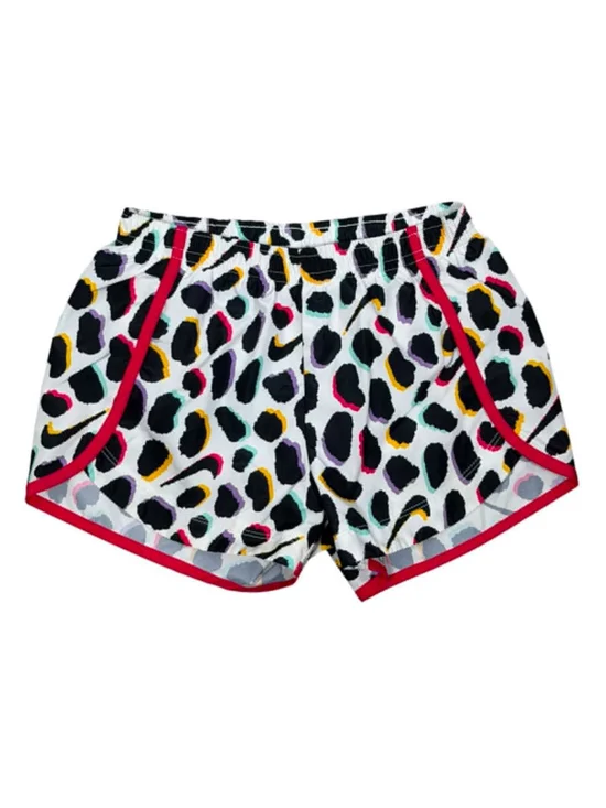 Nike Dri-Fit Running Shorts Leopard Print Lined Activewear Girls Size S 5-6 YRS