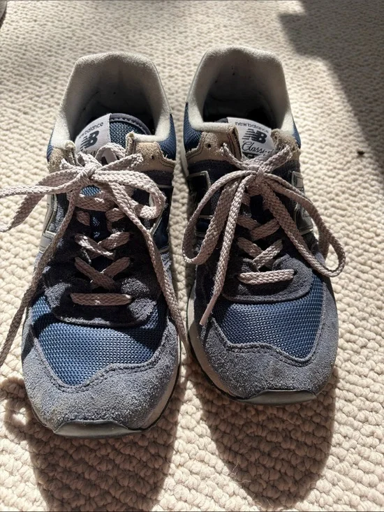 New Balance Blue Gray Casual Running Sneakers