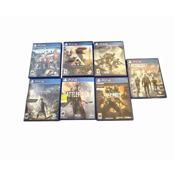 PlayStation 4 PS4 Action War Game Lot Destiny Farcry4 CoD Assassins Creed Ark
